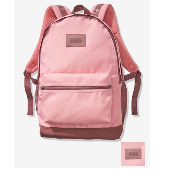 Pink 2019 Bookbag Victoria's Secret Pink Campus Backpack Neon Red